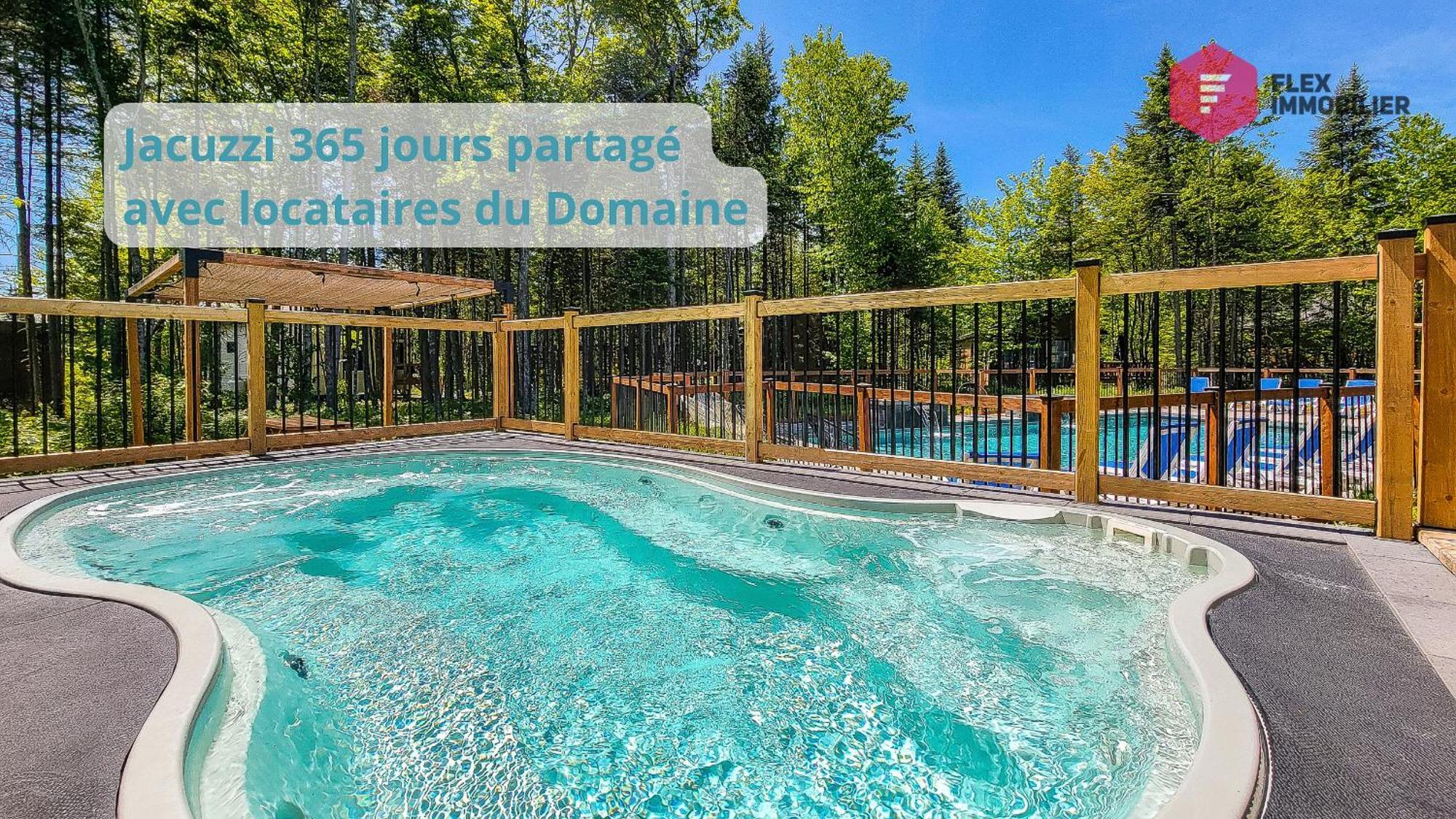 Chalet La Fleur Urbaine De Portneuf : 2.5 Bathrooms, Hot Tub, Sauna And Pool